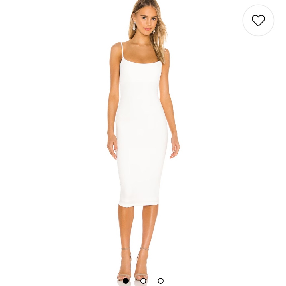 Nookie Bailey White Midi Dress
